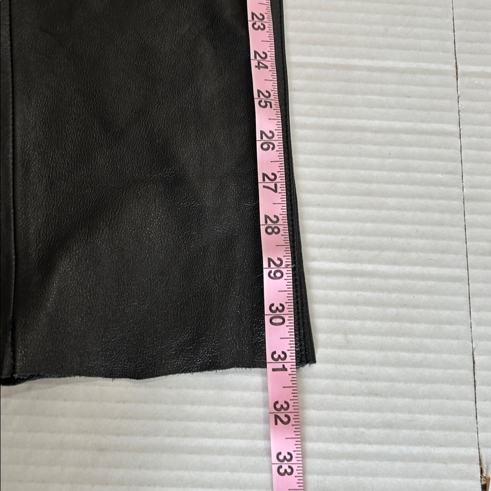 WILSONS BLACK SOFT LEATHER STRAIGHT LEG WOMENS LINED CLASSIC PANTS SZ 6 - Picture 11 of 13